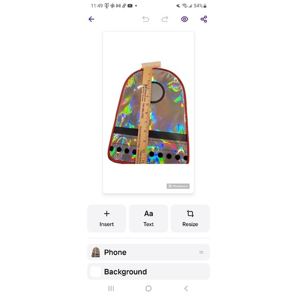 NASA Adjustable Youth Hat Baseball Cap & Iridescent Rocket Ship Vinyl Backpack - Picture 10 of 10